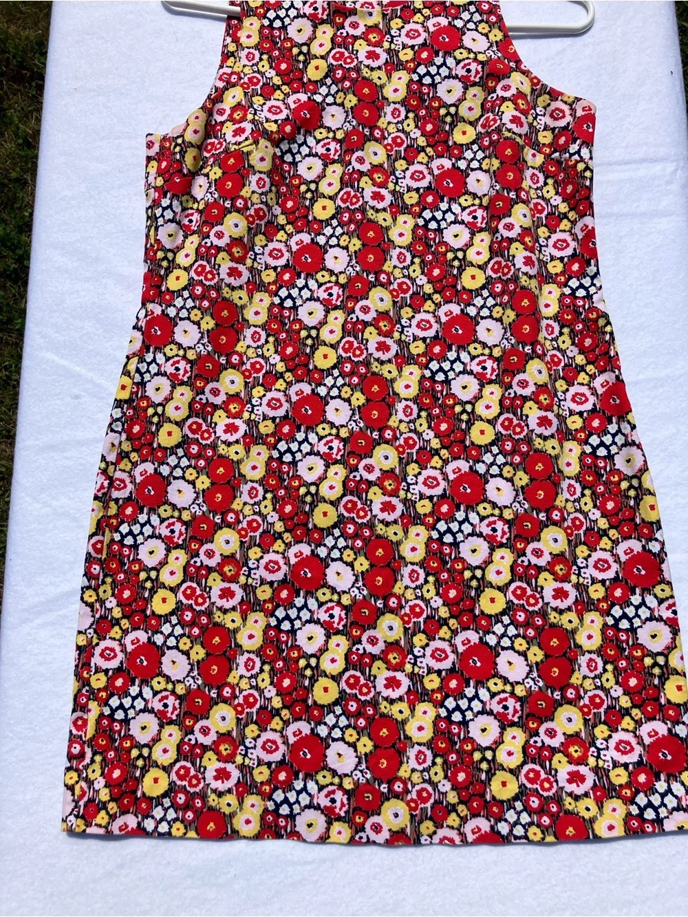 kate spade Saturday Red, Yellow & Black Floral Shift Dress